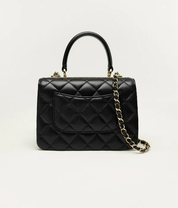 Mini handbag with handle black