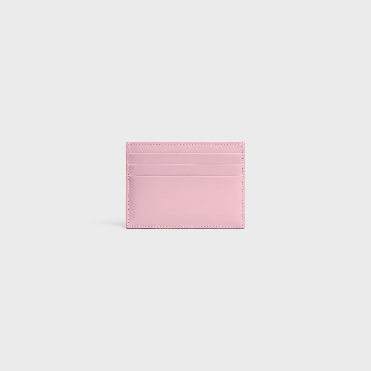 Triomphe Kartenetui aus glänzendem Kalbsleder in Rosa