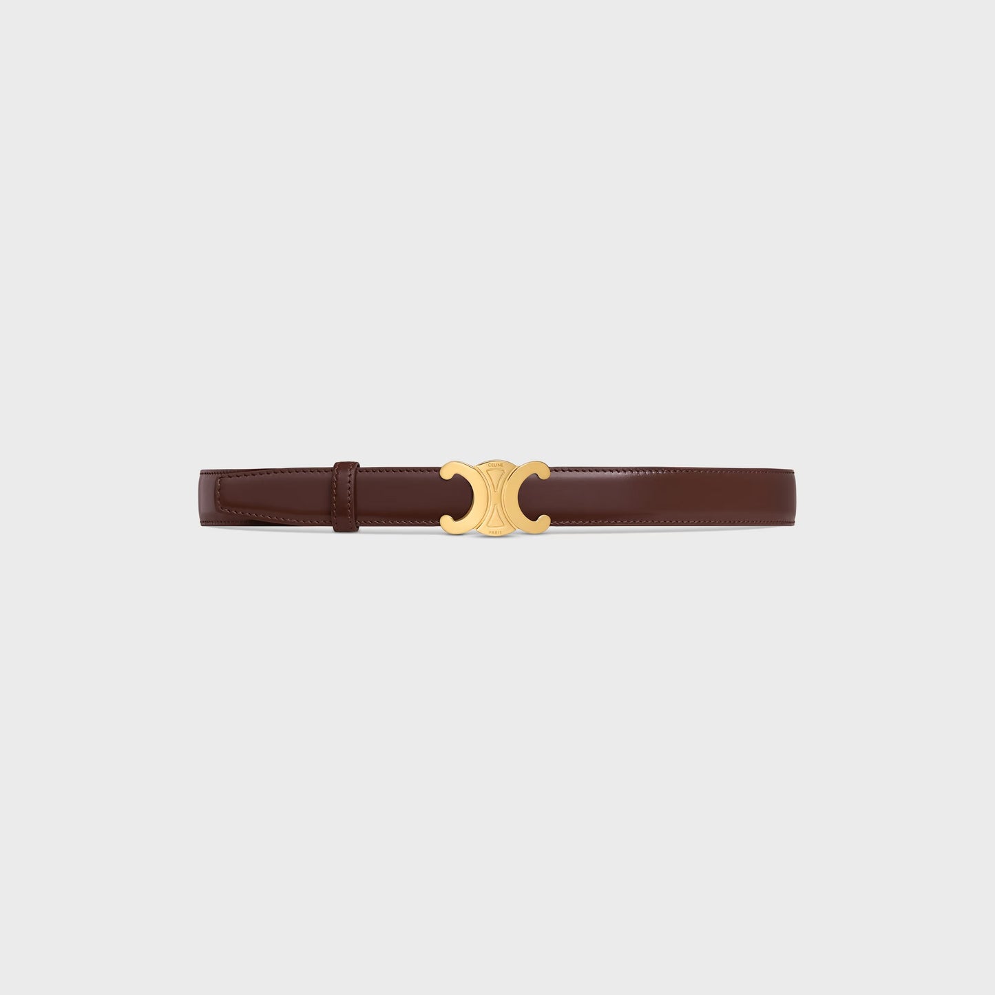 Triomphe Schnalle & Wendegürtel 25 mm Navy mit goldener Schnalle für Herren
