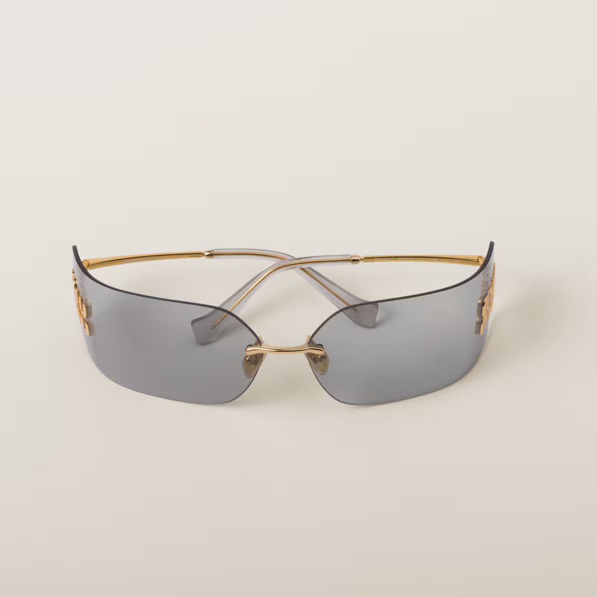 Sonnenbrille Aube mit Hellgraue Gläser große Ausführung
