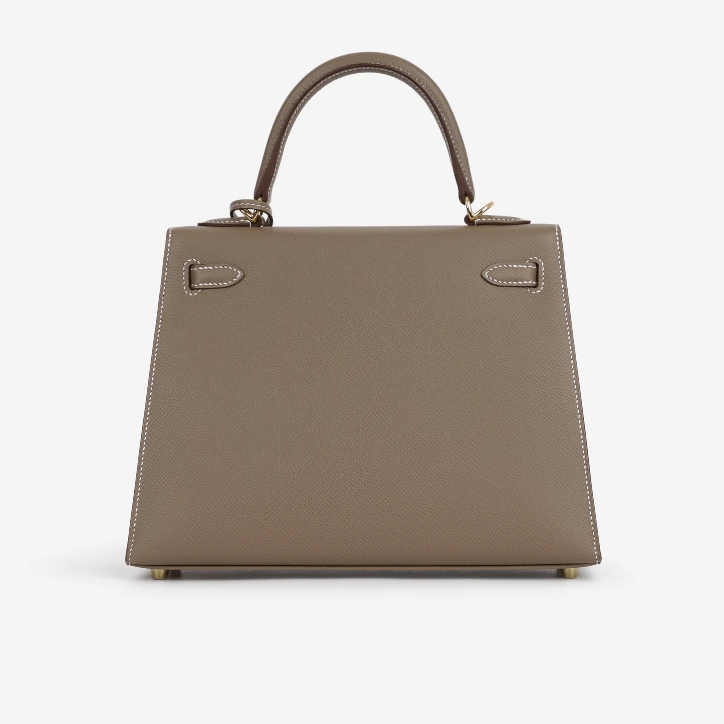 Kelly 25 Etoupe con finiture in oro Epsom