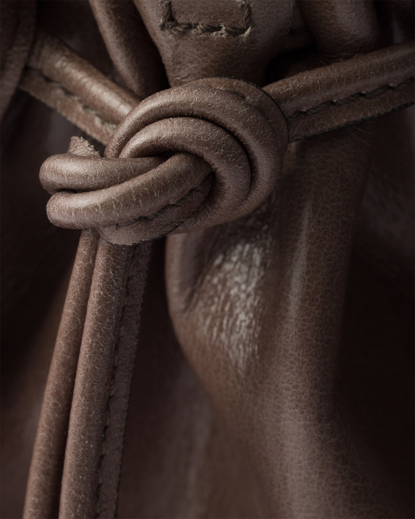 Bonnie Large Leather Handbag Brown