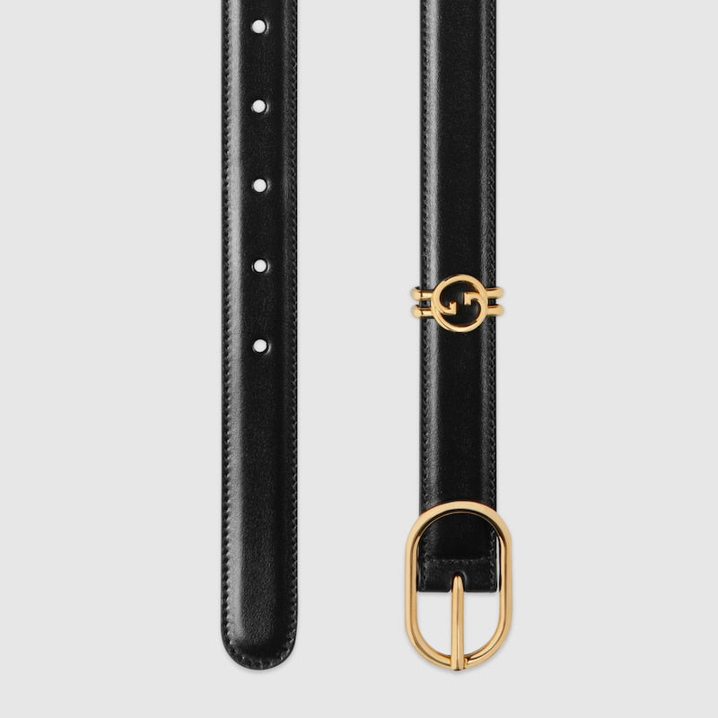 Belt with round GG cross