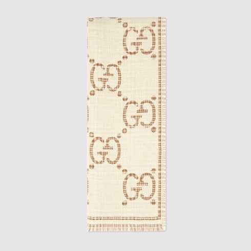 GG SCARF WHITE