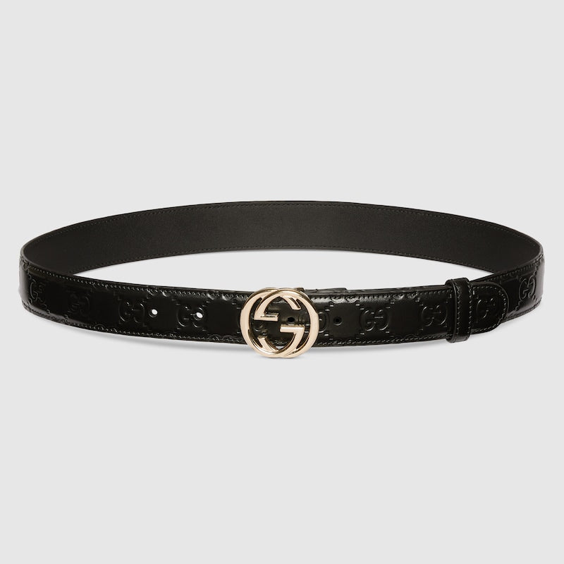 Belt with cross buckle