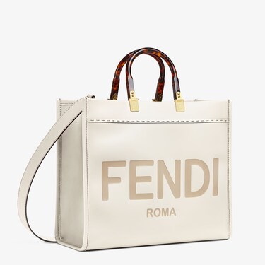 Fendi Sunshine Medium in white leather