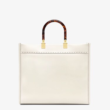 Fendi Sunshine Medium in white leather
