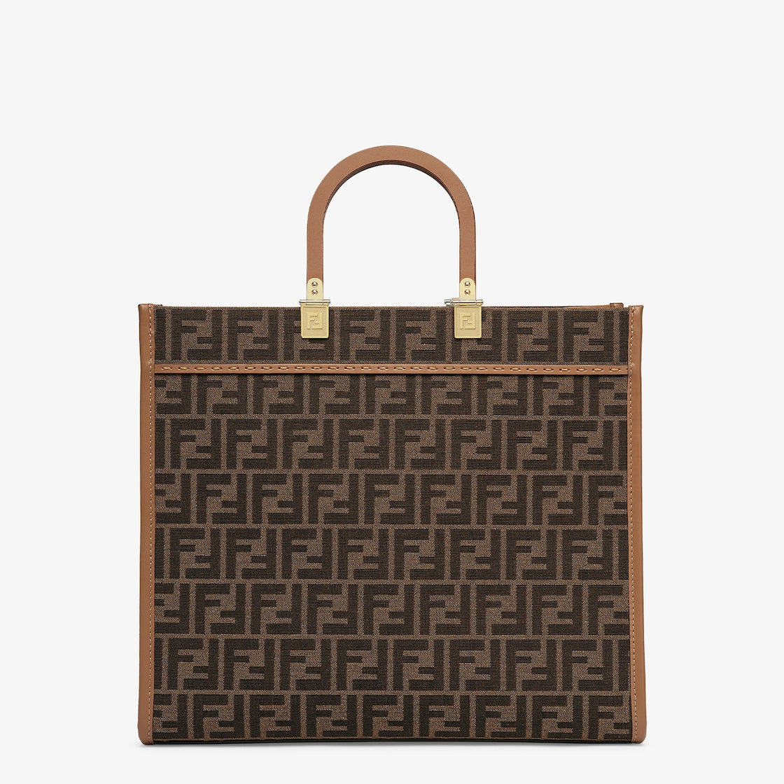 Fendi Sunshine Medium in brown FF jacquard fabric