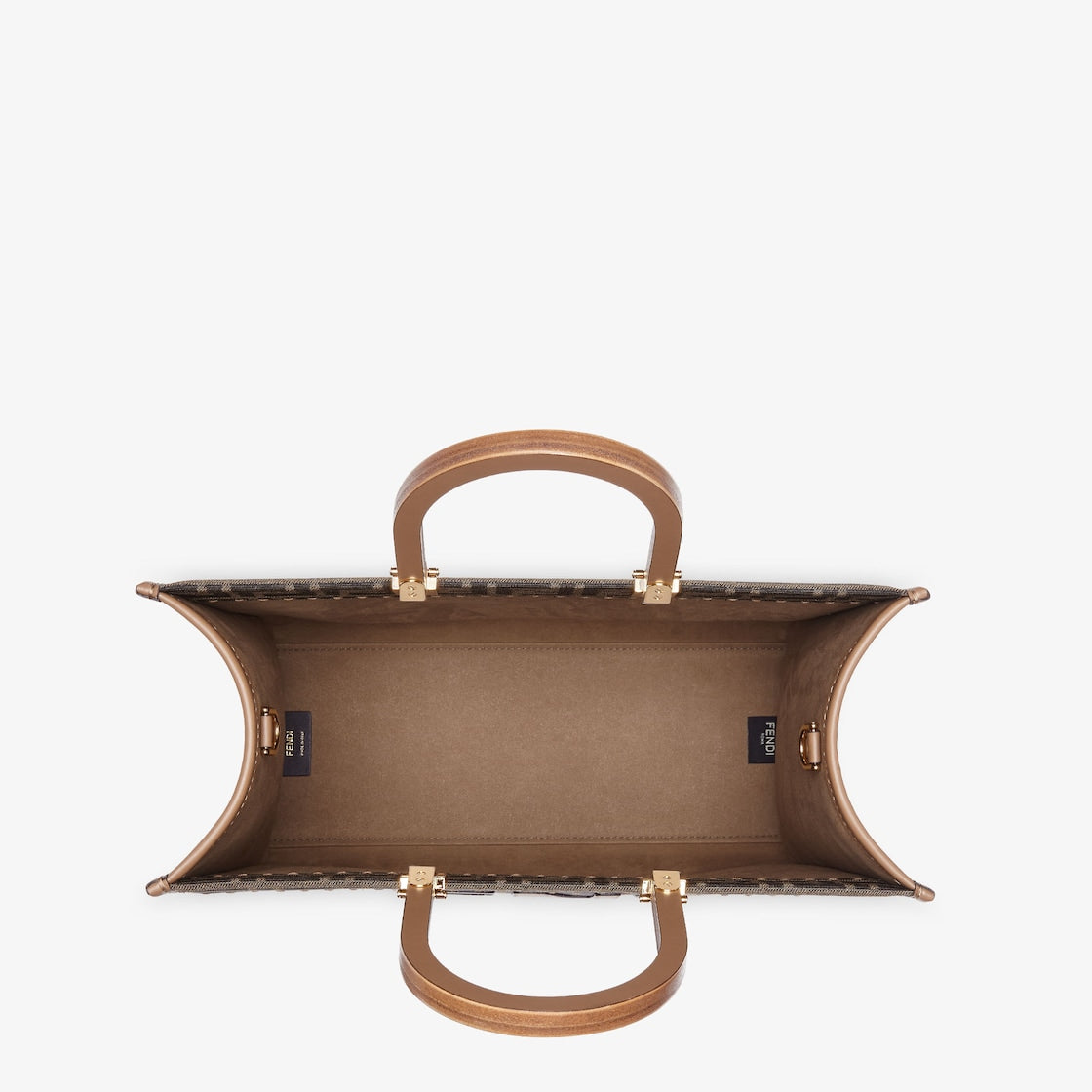 Fendi Sunshine Medium in brown FF jacquard fabric