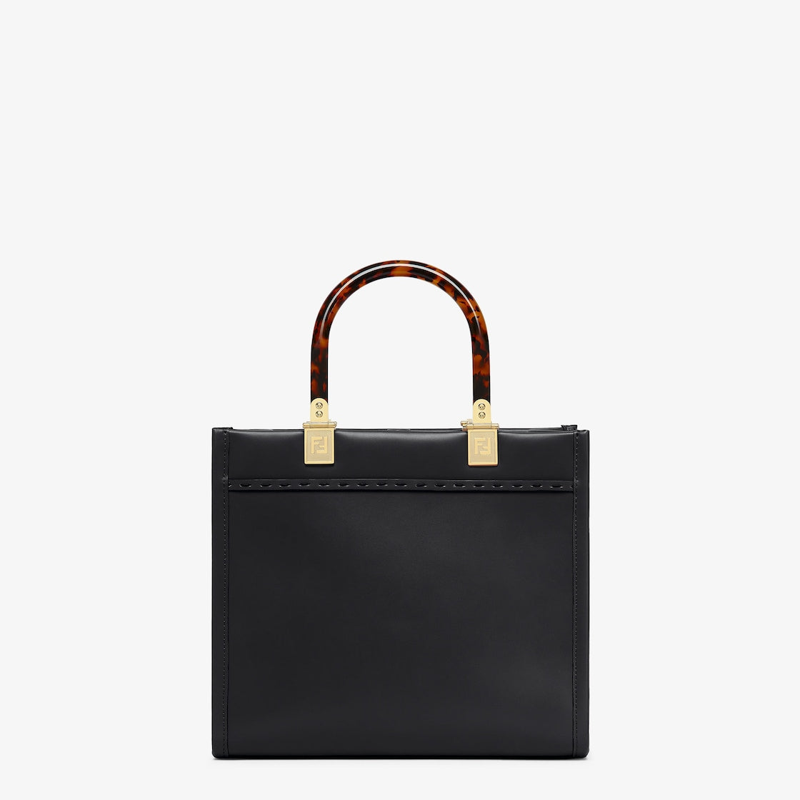 Fendi Sunshine Small aus schwarzem Leder