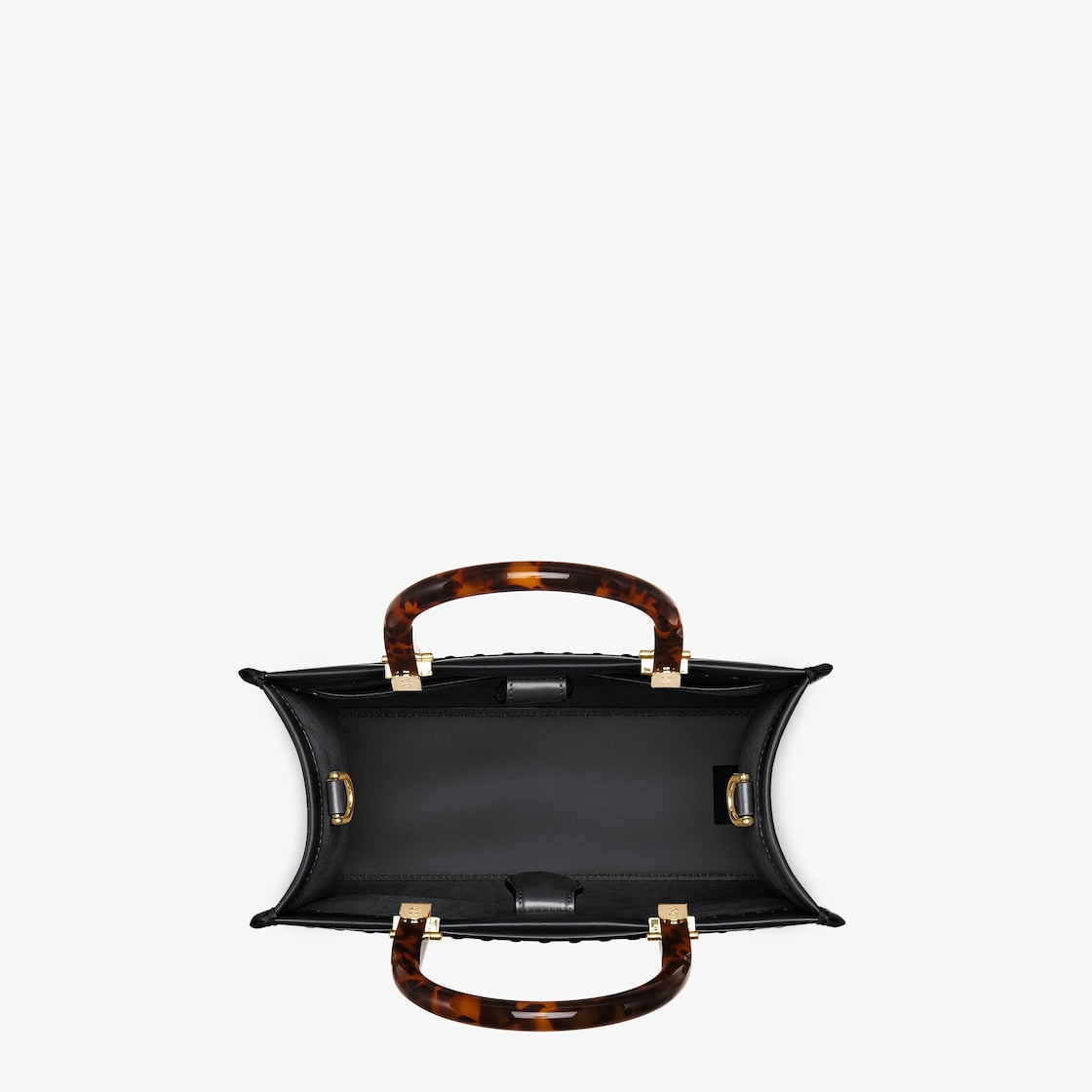 Fendi Sunshine Small aus schwarzem Leder
