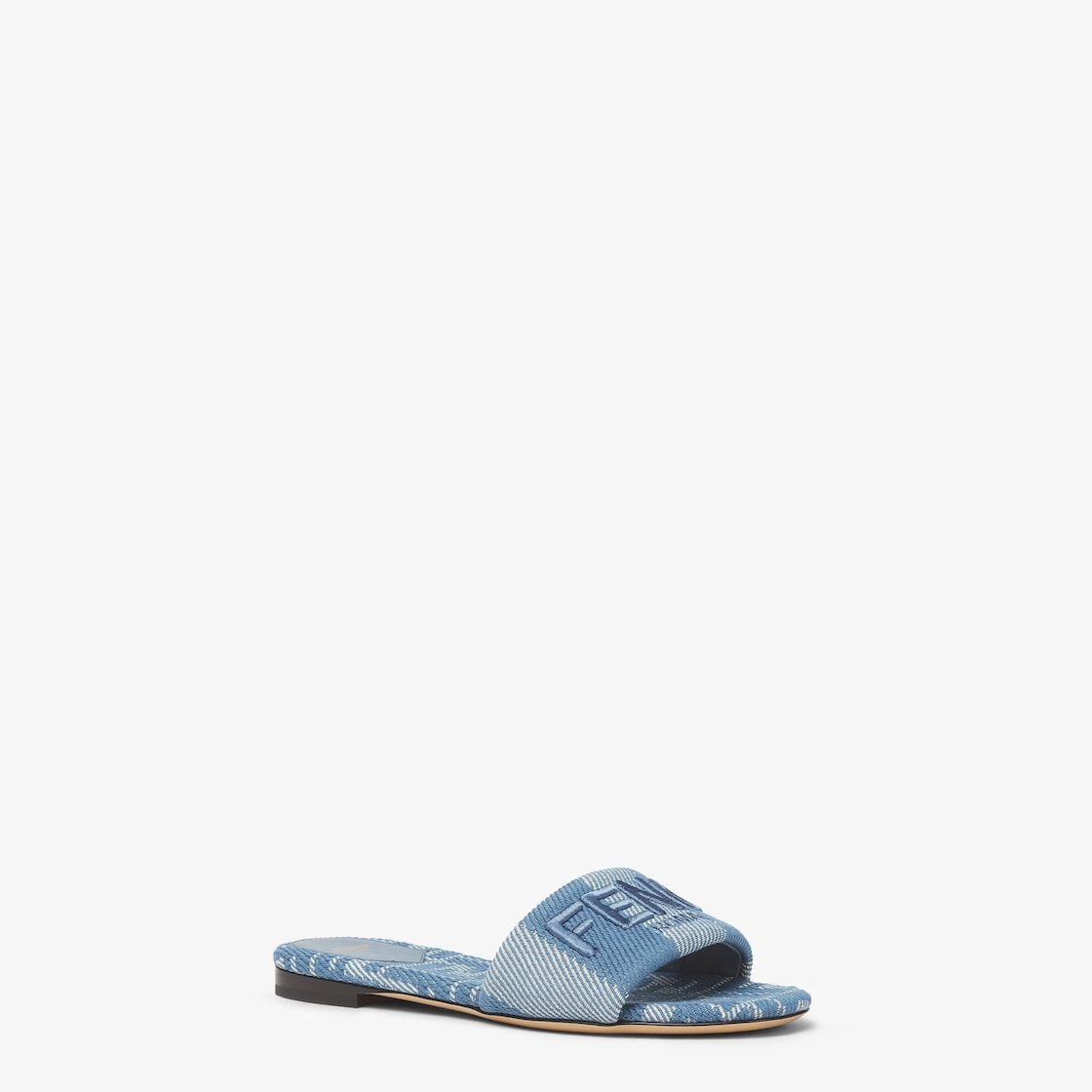 Fendi Sunshine aus hellblauem FF Jacquard-Denim
