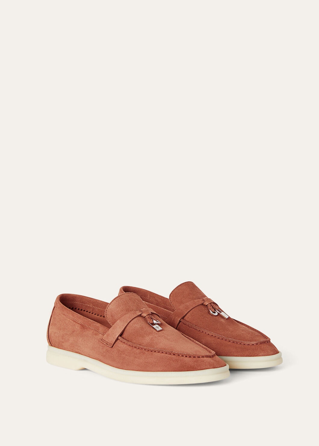 Moccasins Summer Charms Walk in orange suede women