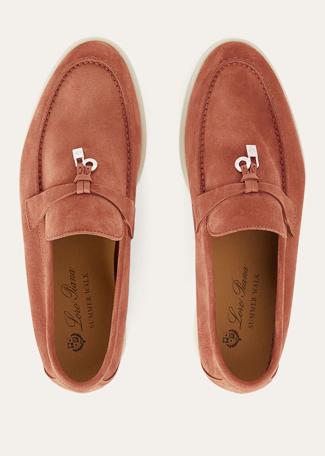 Moccasins Summer Charms Walk in orange suede women