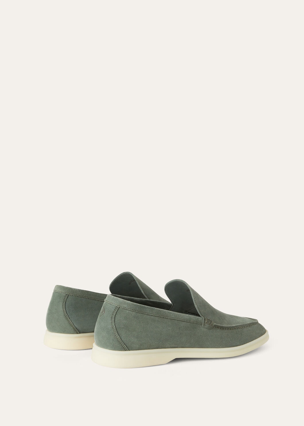 Men's Summer Walk moccasins in jade green suede