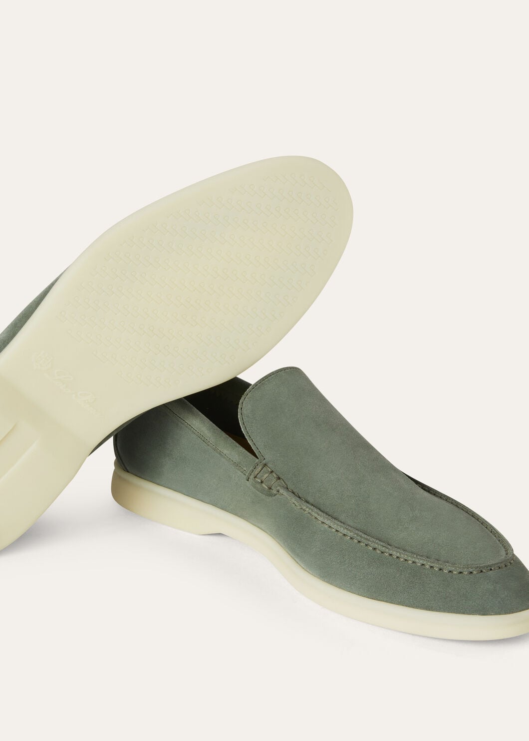 Men's Summer Walk moccasins in jade green suede