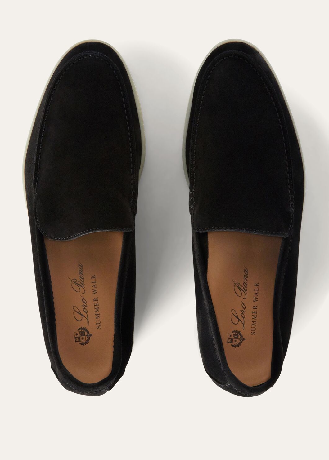 Summer Walk moccasins in black suede for men