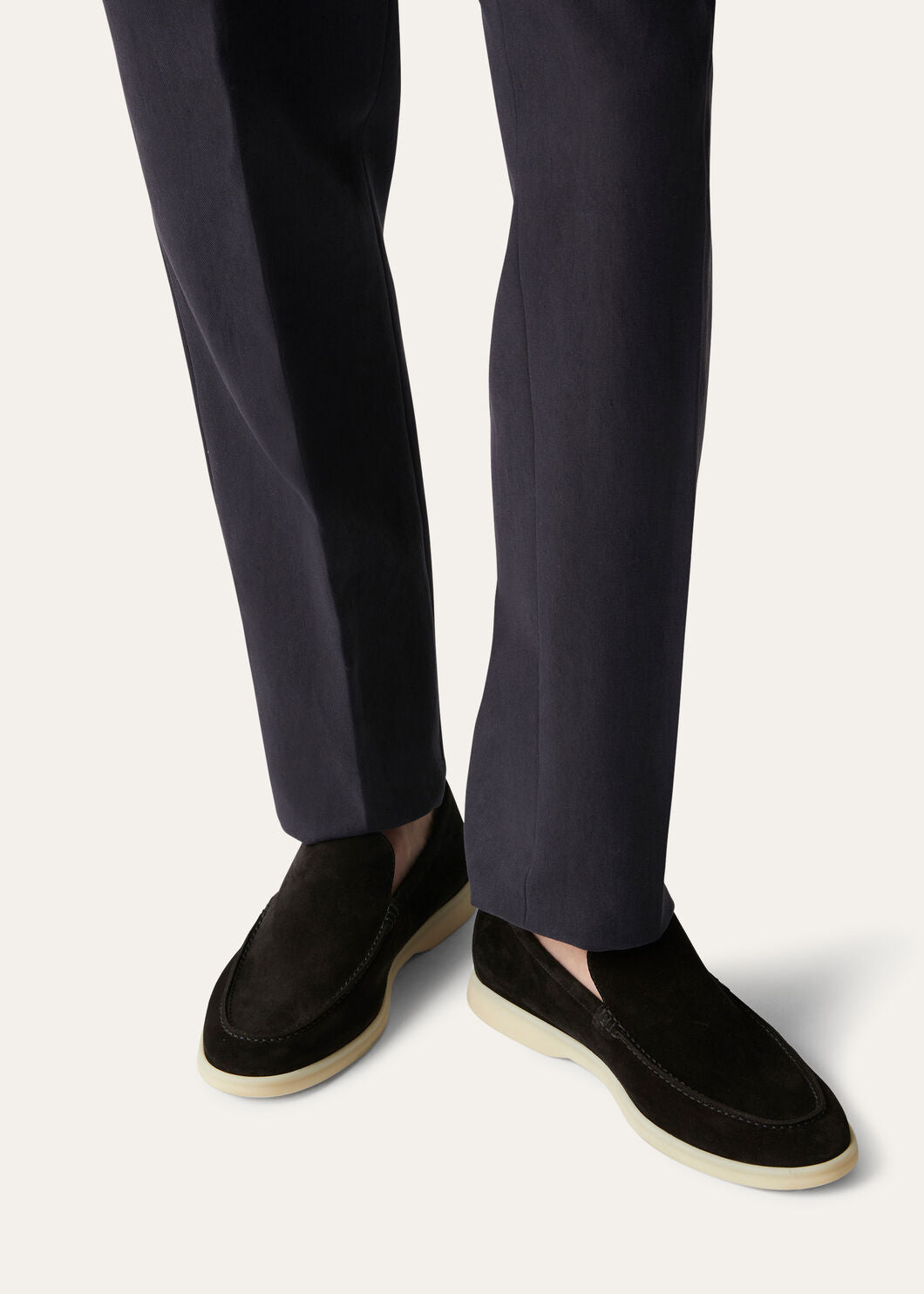 Summer Walk moccasins in black suede for men
