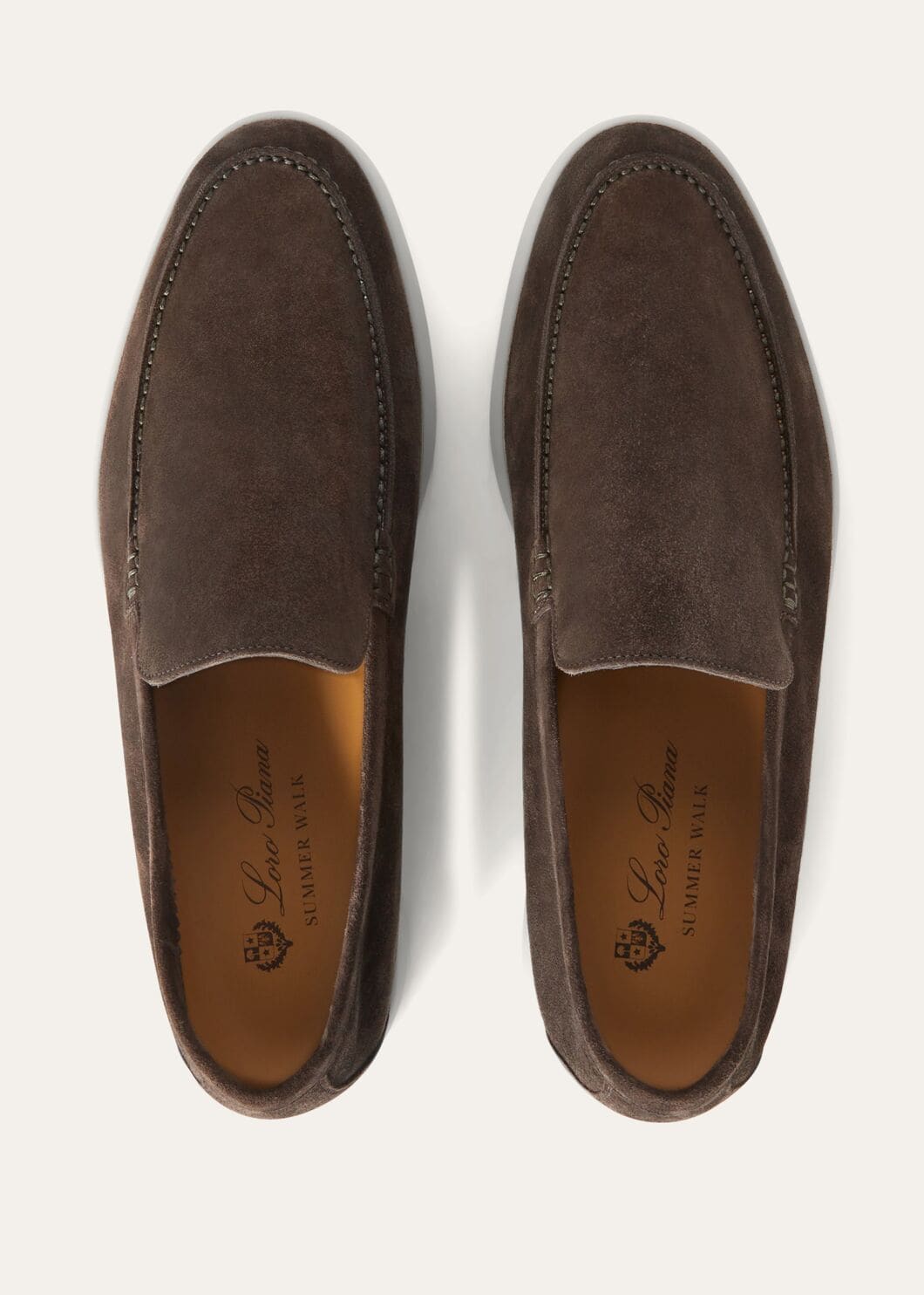 Men's Summer Walk moccasins in dark grey suede