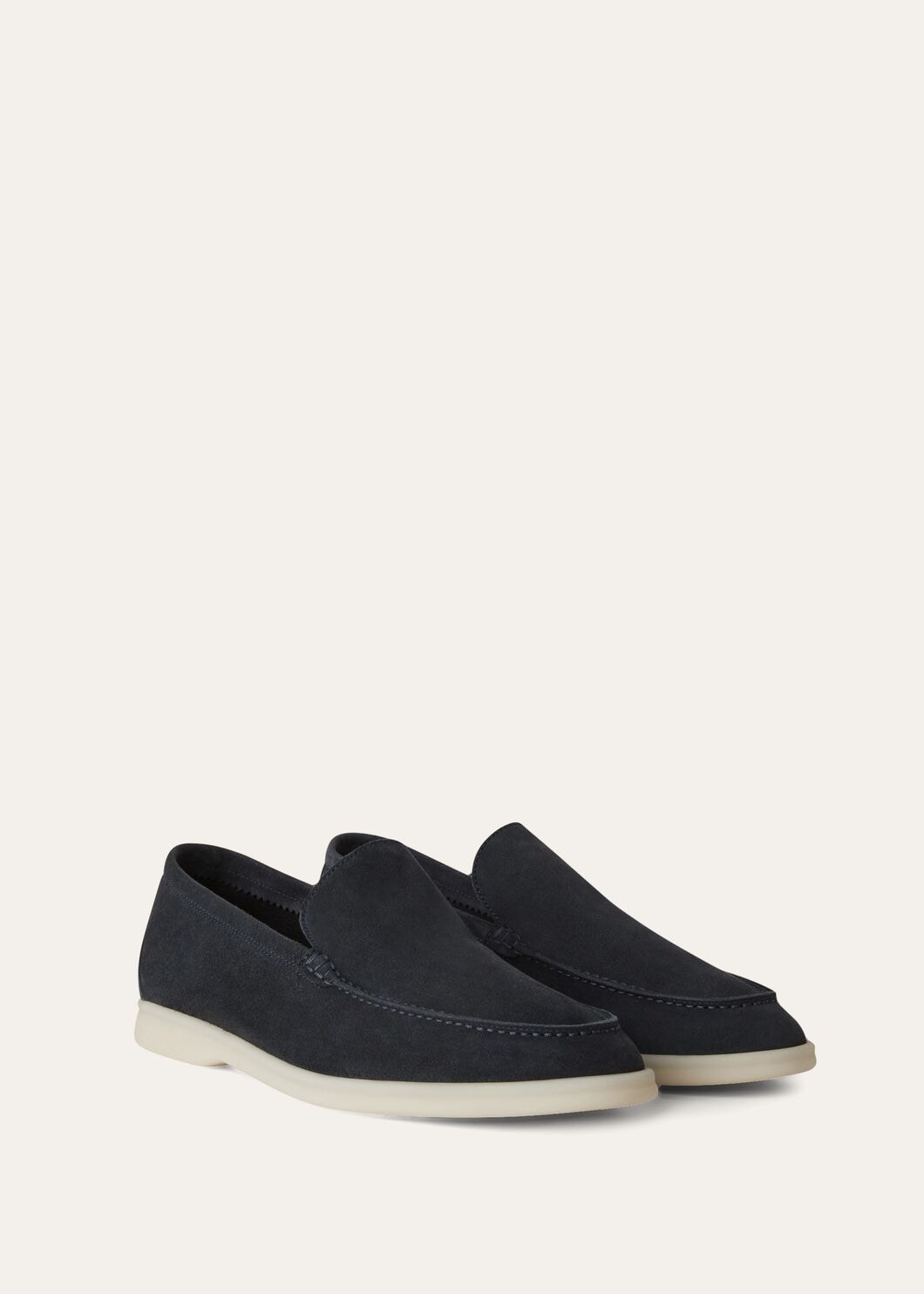 Mocassini Summer Walk in pelle scamosciata blu da uomo