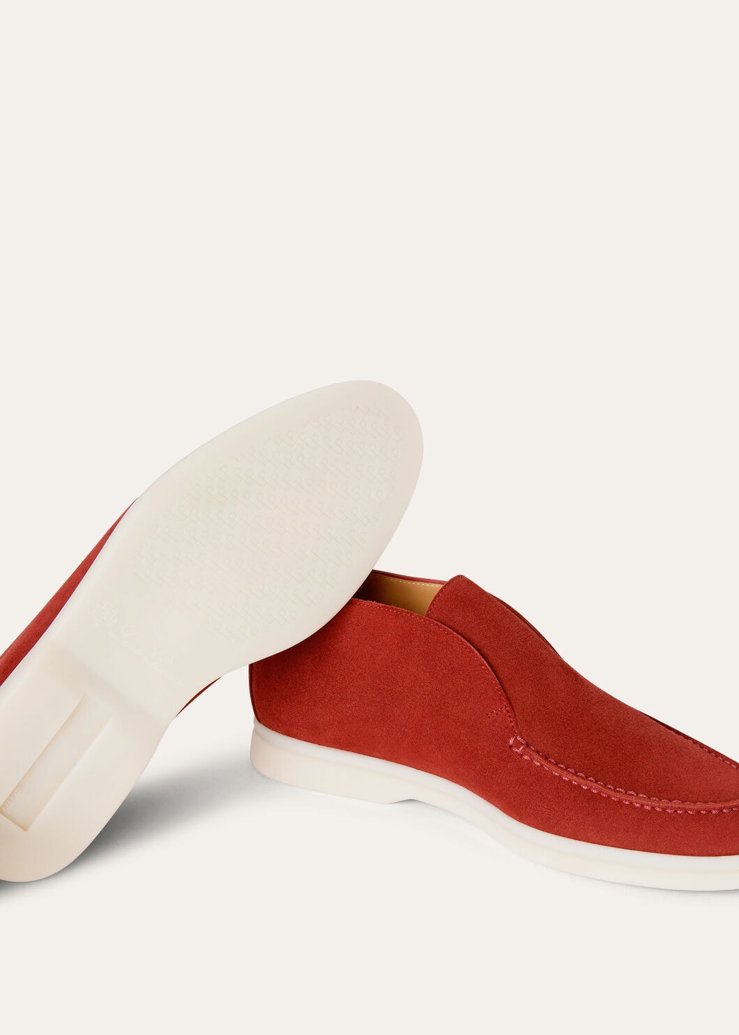 Open Walk ankle boots in suède red