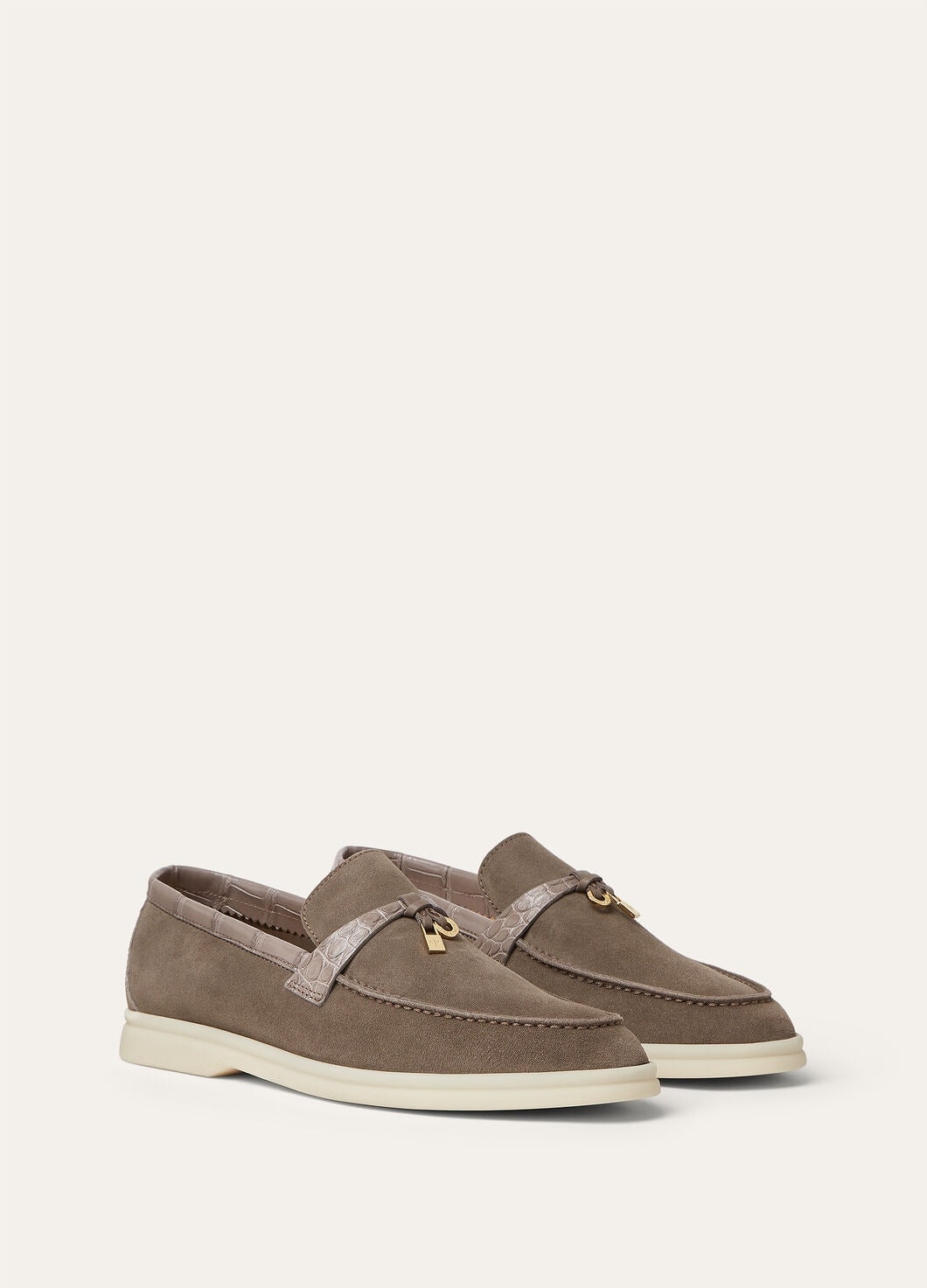 Moccasins Summer Charms Walk in grey suede women