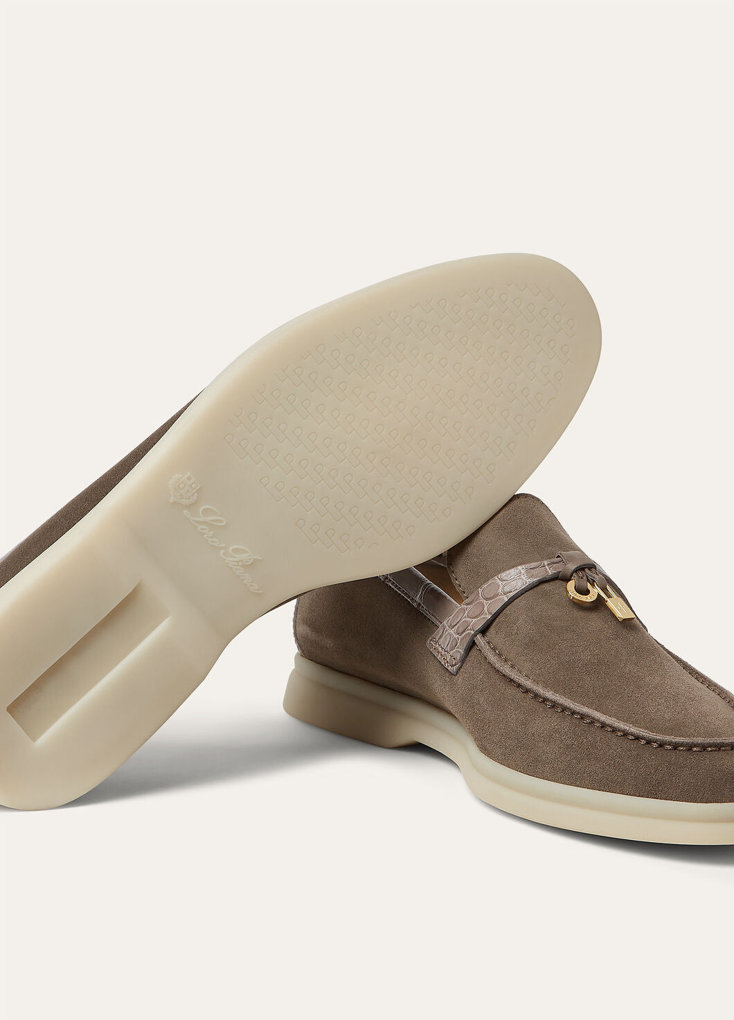 Moccasins Summer Charms Walk in grey suede women