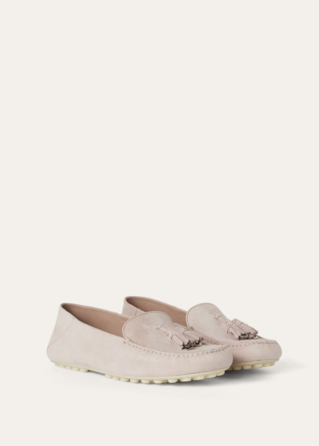 Mocassini Dot Sole Walk in camoscio rosa donna