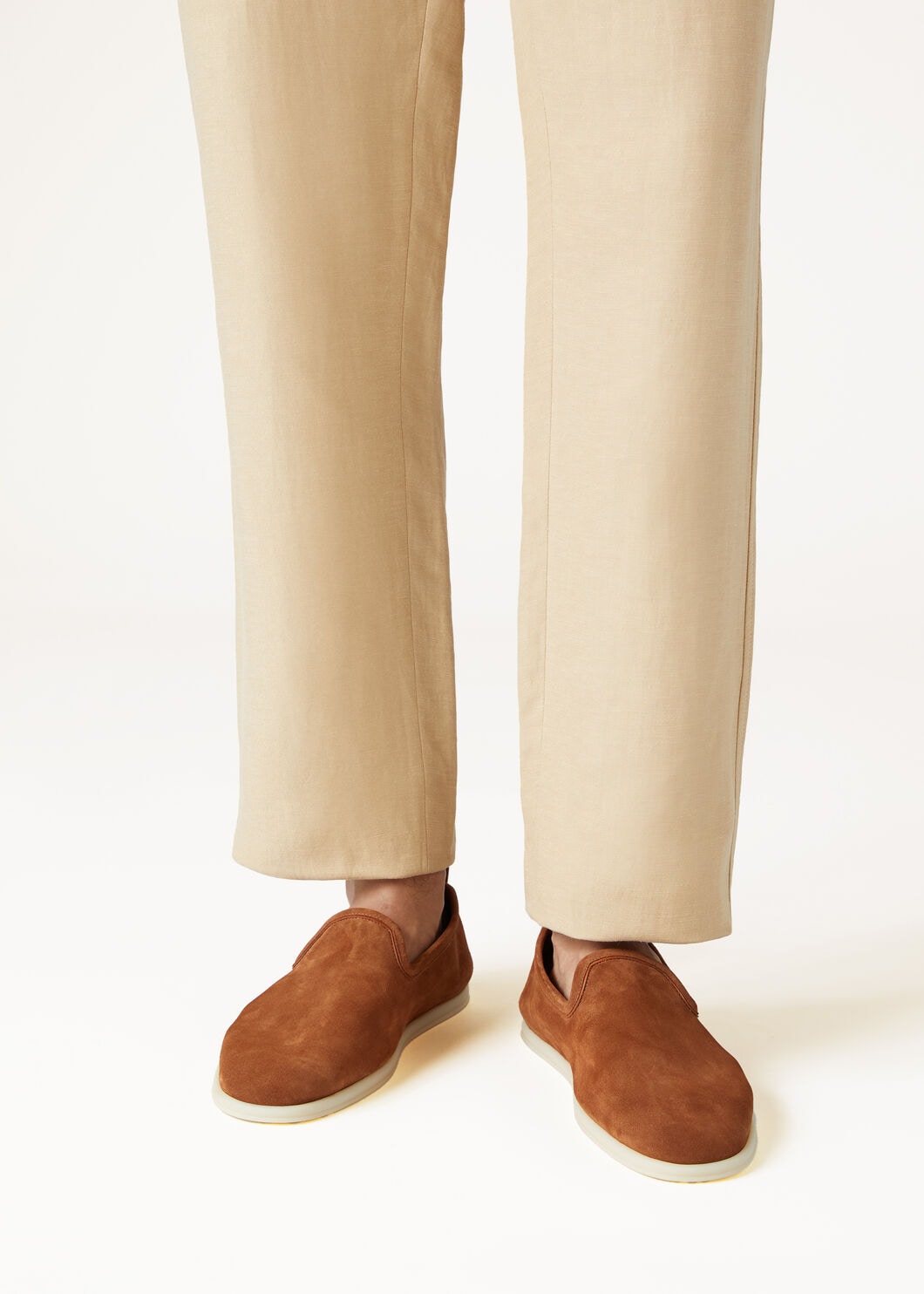 Men's Venice Walk moccasins in brown calf suede