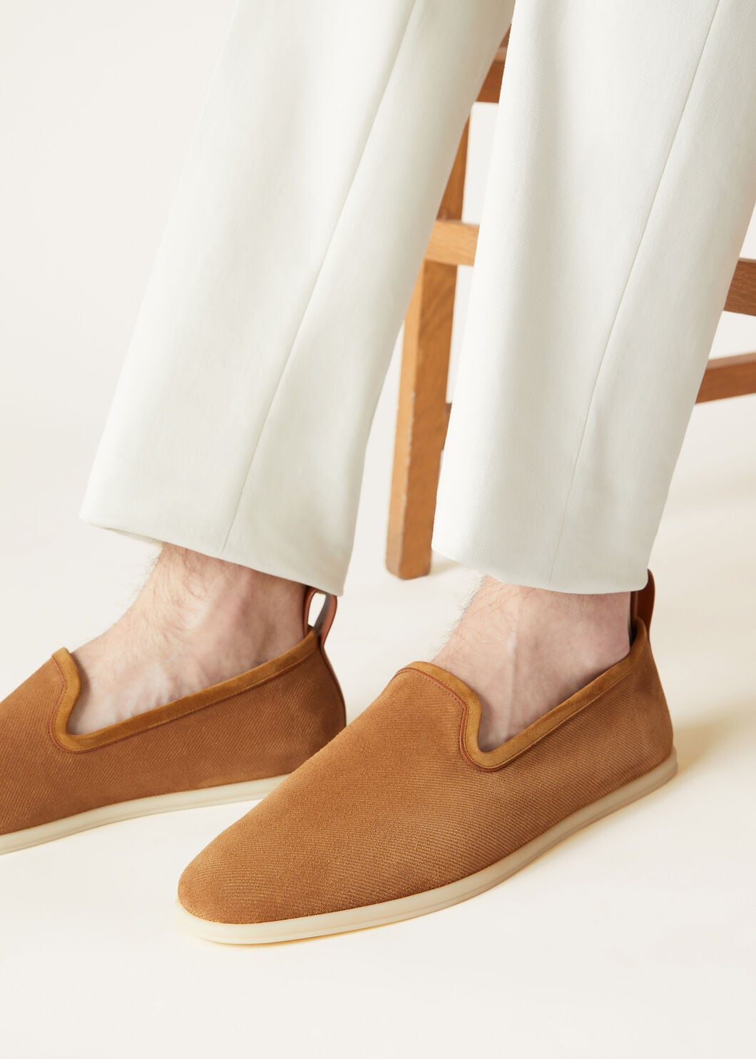 Venice Walk moccasins in whiskey-colored suede for men