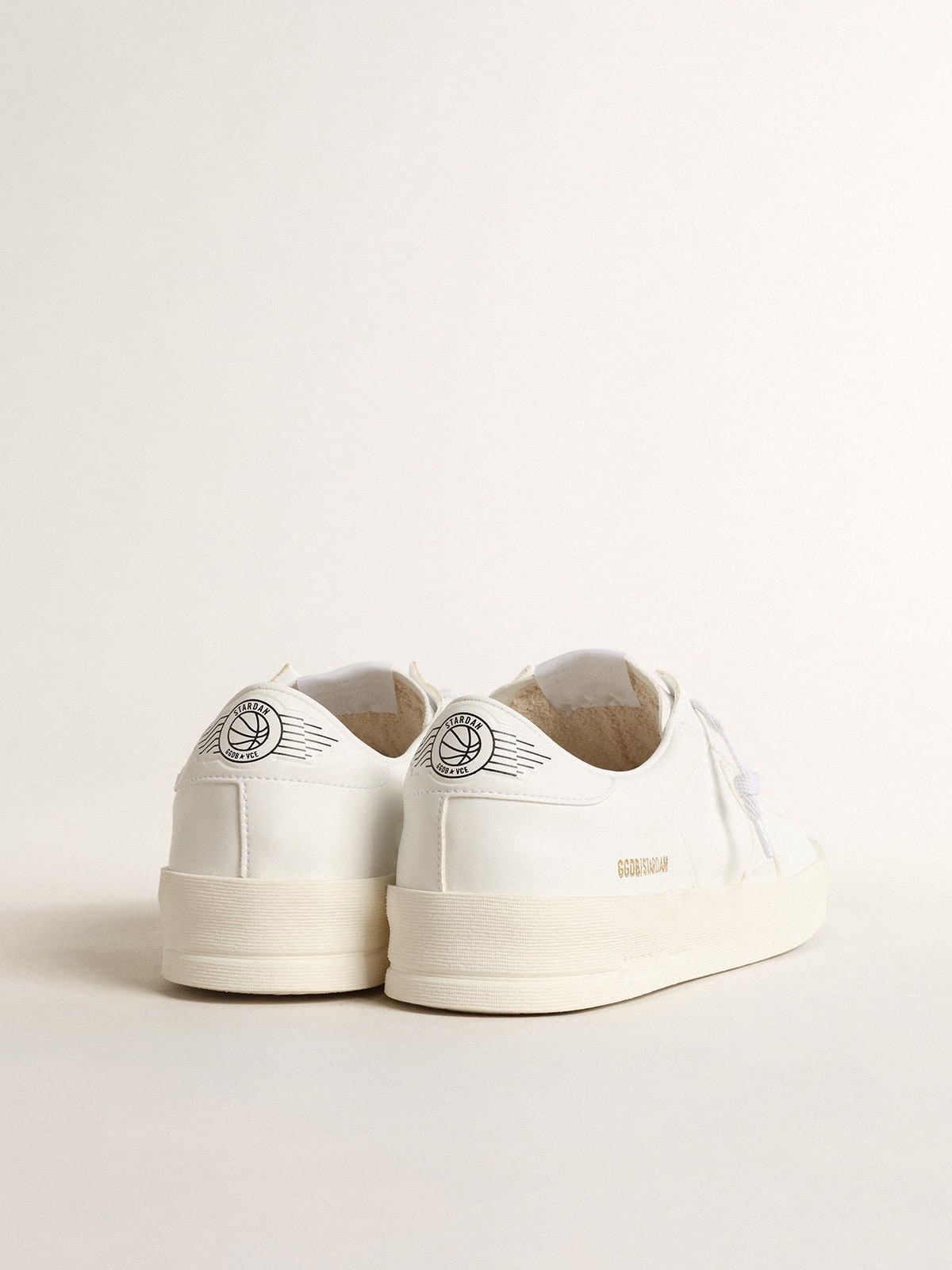 Stardan made of biomaterial with star and heel in white