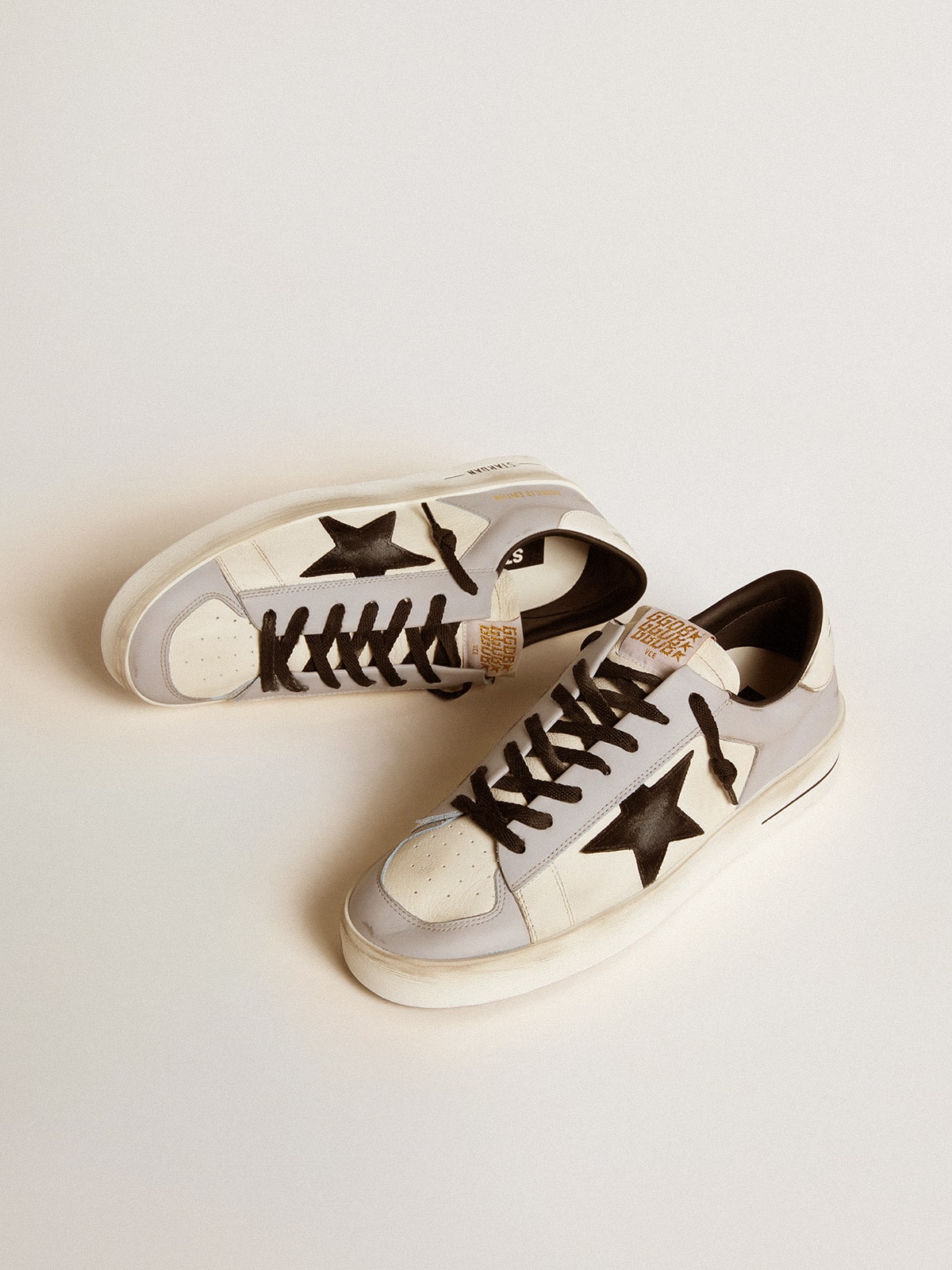 Stardan LTD made of nappa leather and leather with suede star and leather heel