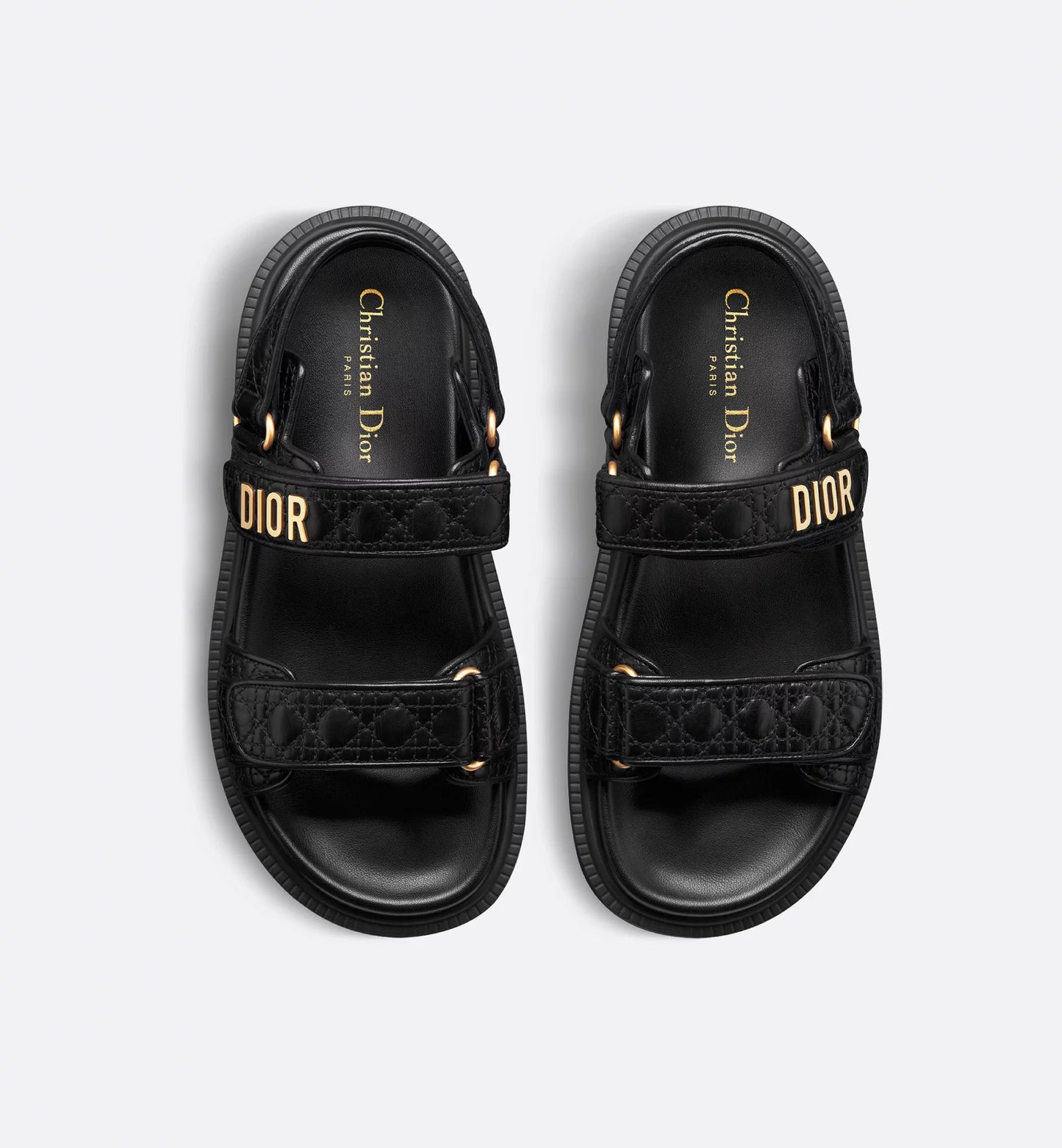 Dioract Sandal Black Calfskin