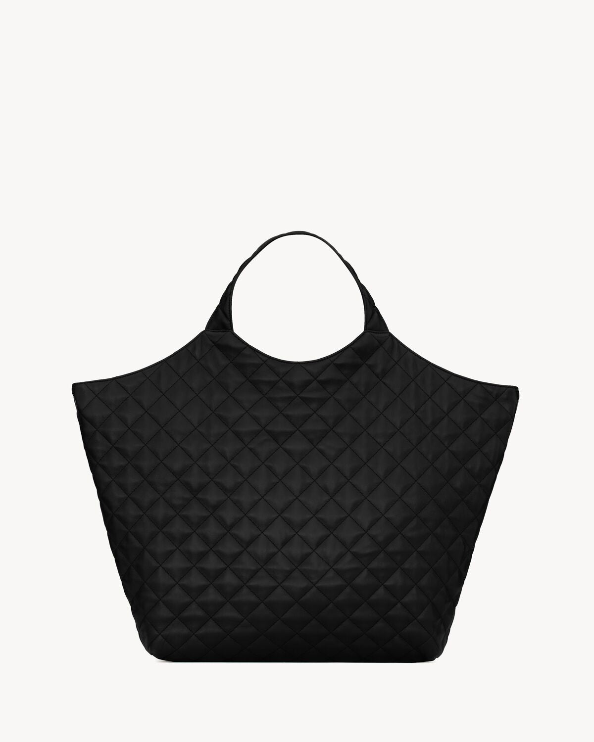 Maxi Shopping Bag Icare aus Nappaleder in Schwarz