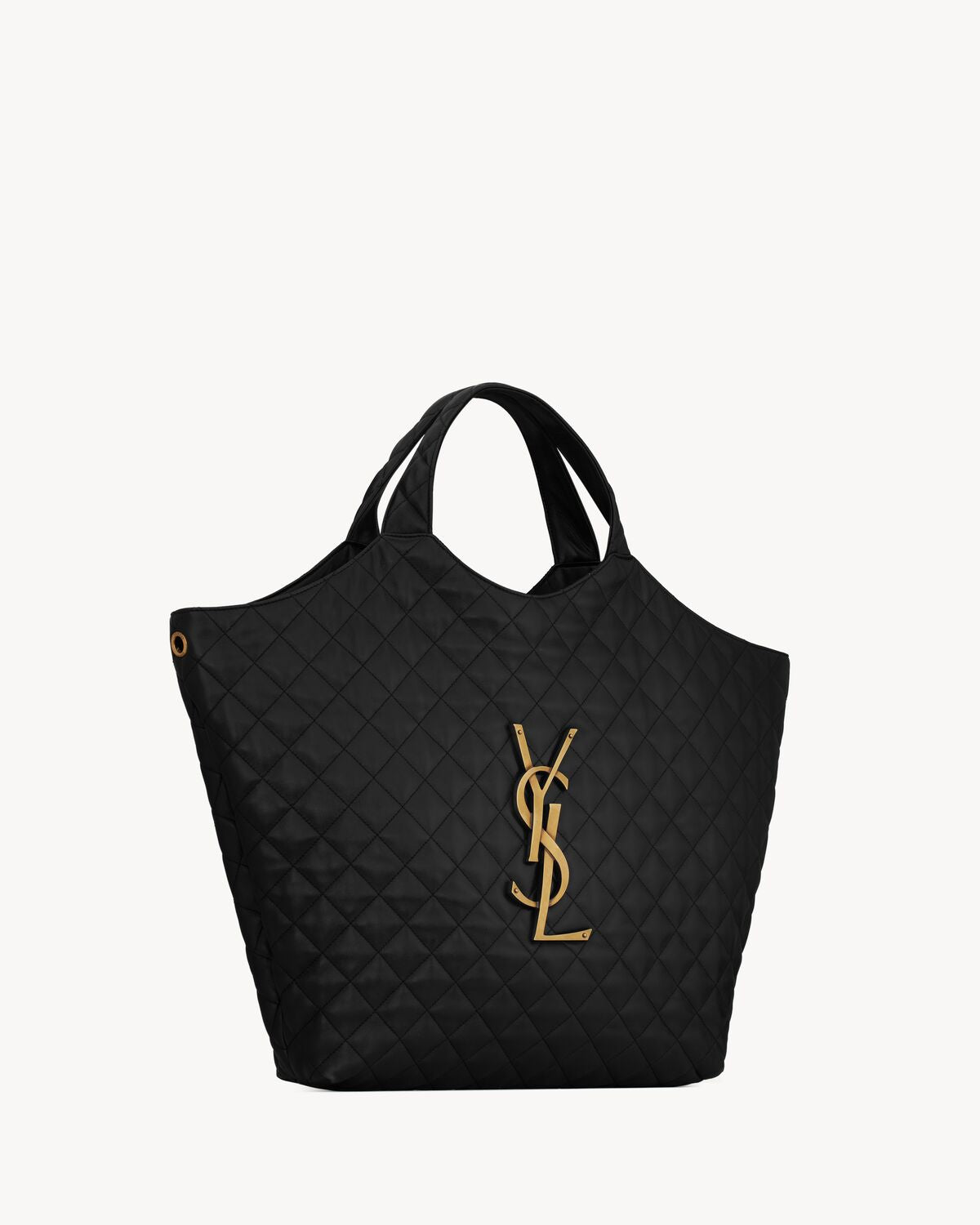 Maxi Shopping Bag Icare aus Nappaleder in Schwarz