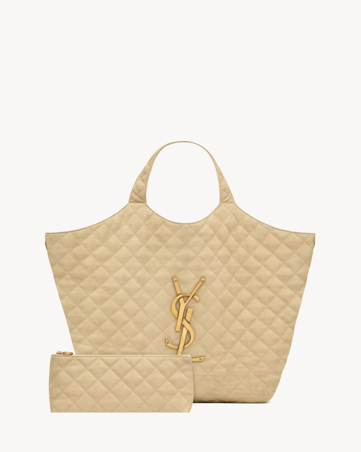 Icare aus gestepptem Nubukleder in Beige