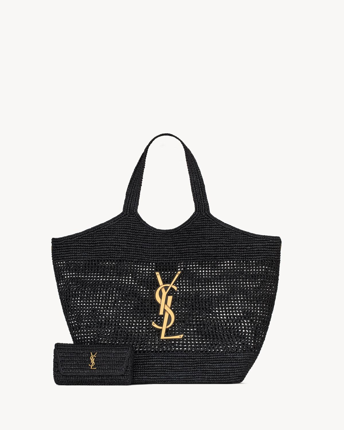 Icare aus Raffia in Schwarz
