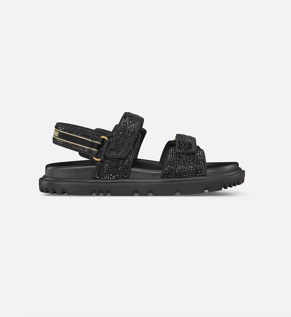 Dioract Sandal Black Glitter