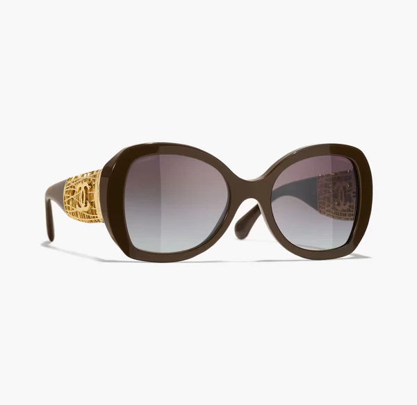 Butterfly sunglasses dark taupe