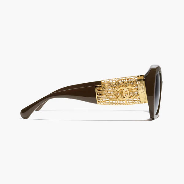 Butterfly sunglasses dark taupe