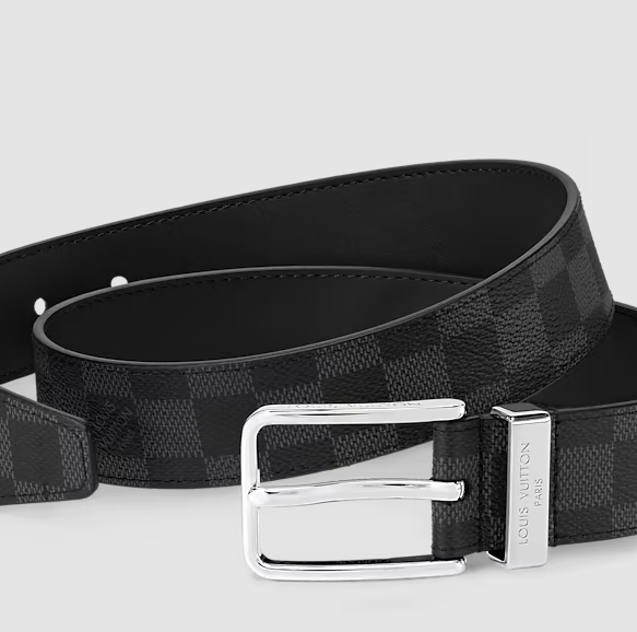 Pont Neuf Belt 35 mm – Damier Graphite Men