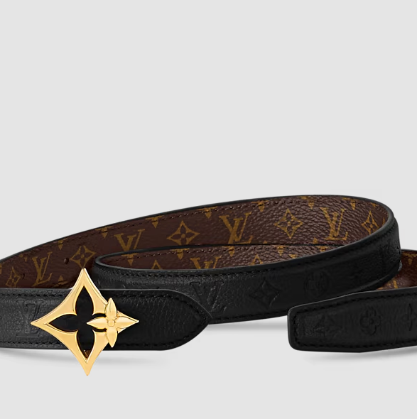 Flowergram 20 mm Reversible Belt – Monogram Black Women
