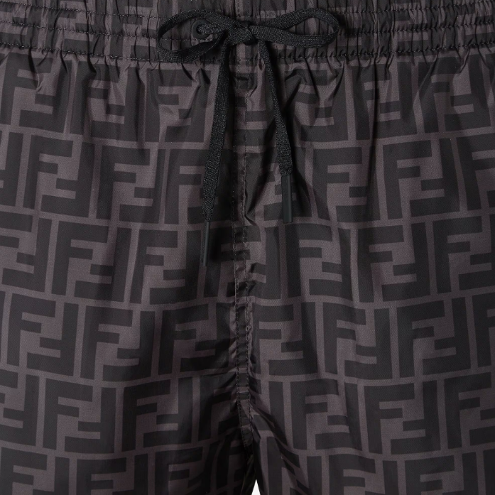 Badehose aus schwarzem Nylon