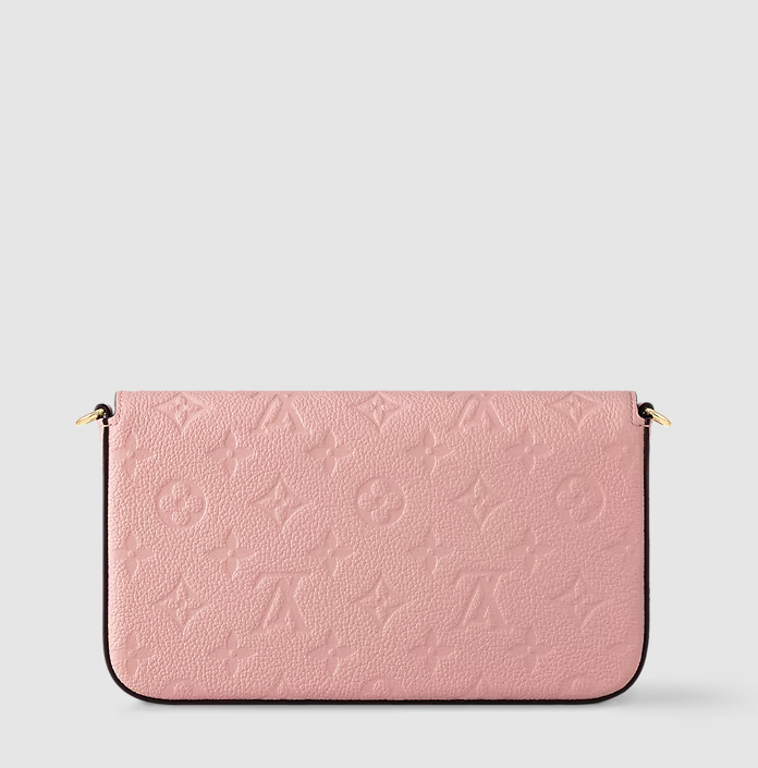 Félicie Pochette aus Monogram Empreinte Leder Puderrosa