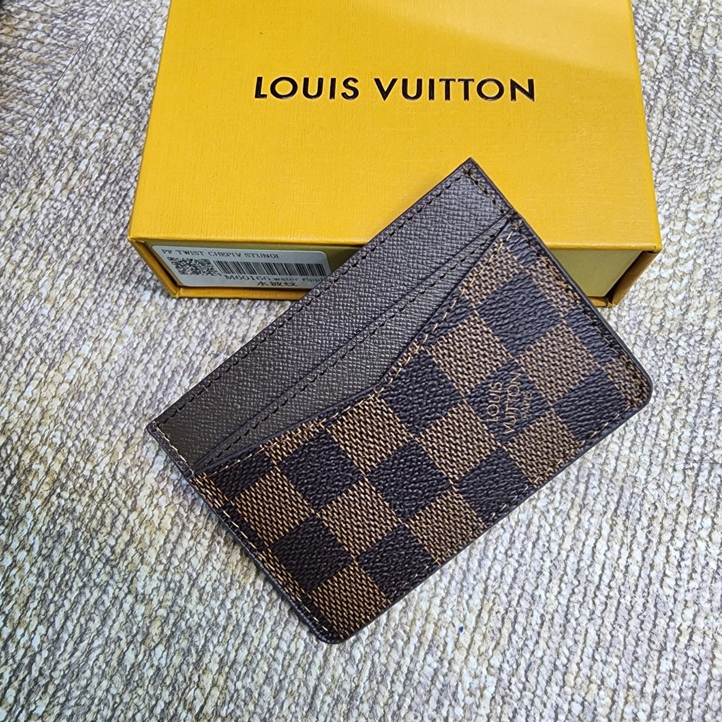 Triple Monogram Kreditkartenetui Schwarz
