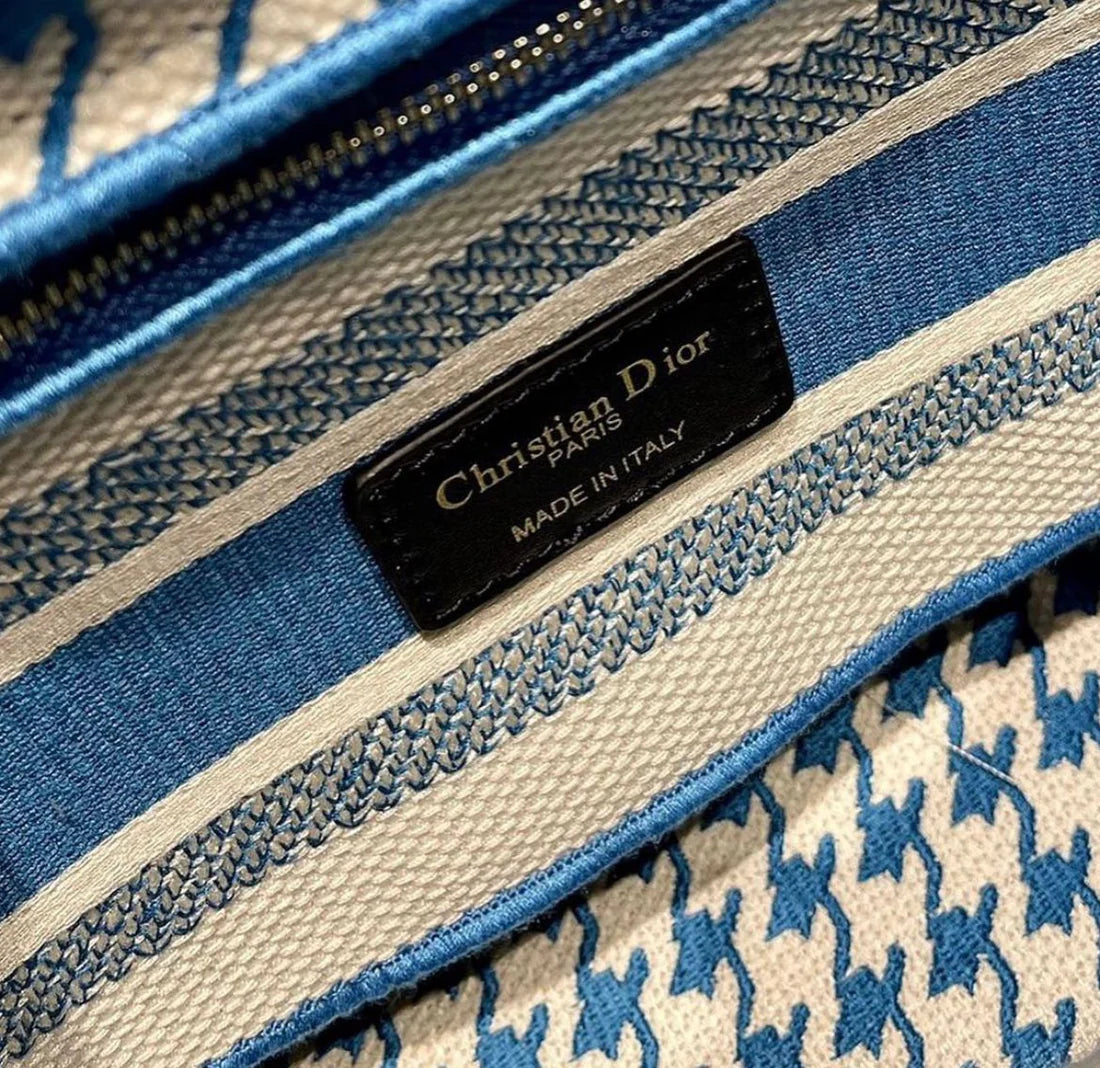 Medium Dior Book Tote Light Blue