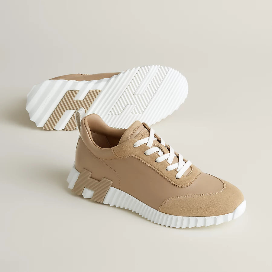 Bouncing Sneaker Beige Leder