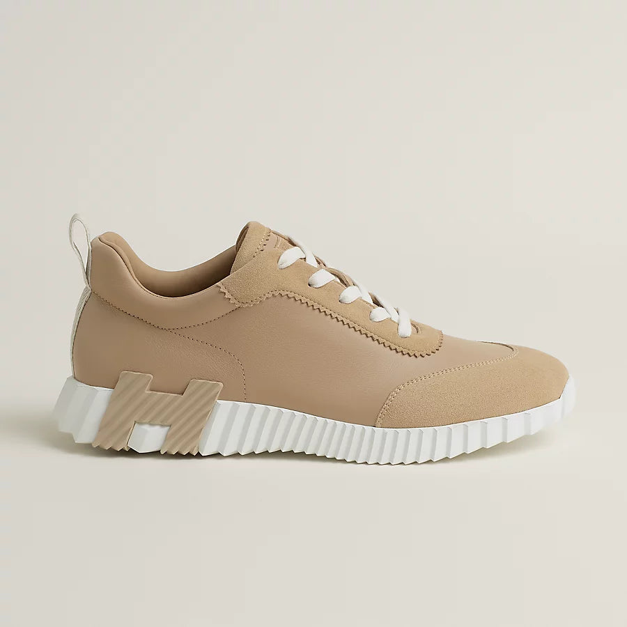 Bouncing Sneaker Beige Leder