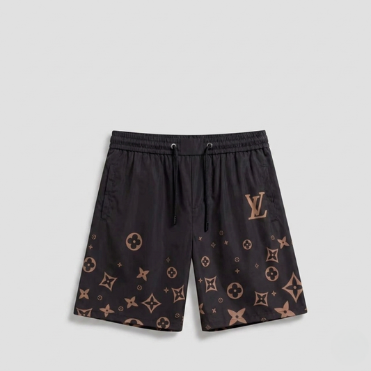 Badehose Monogram Floating Schwarz/Bronze