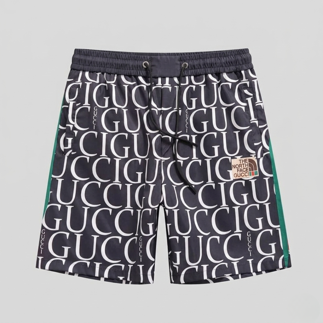 TNF x GG Badehose aus Logo-Druck Schwarz